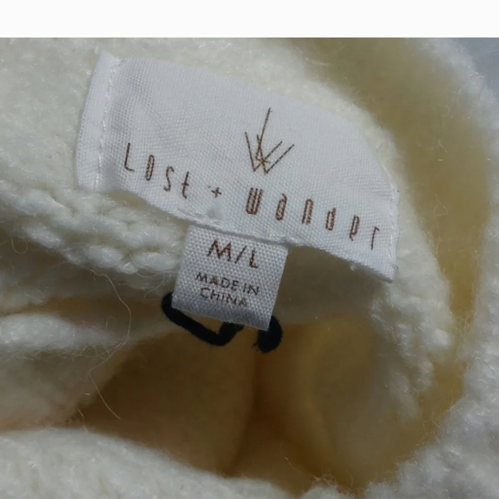 Lost + Wander Versace In Mind Knit Ribbed Ruffle Pullover Sweater - Picture 3 of 6